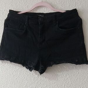 STS Blue Black Jean Shorts